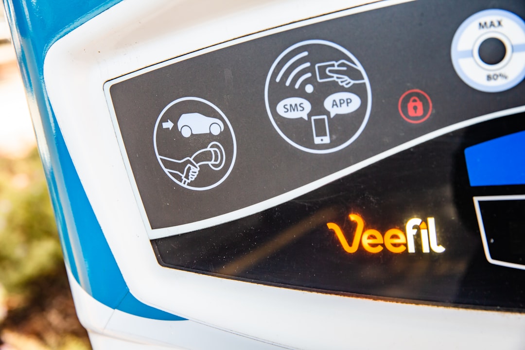 Photo Electric car charging station